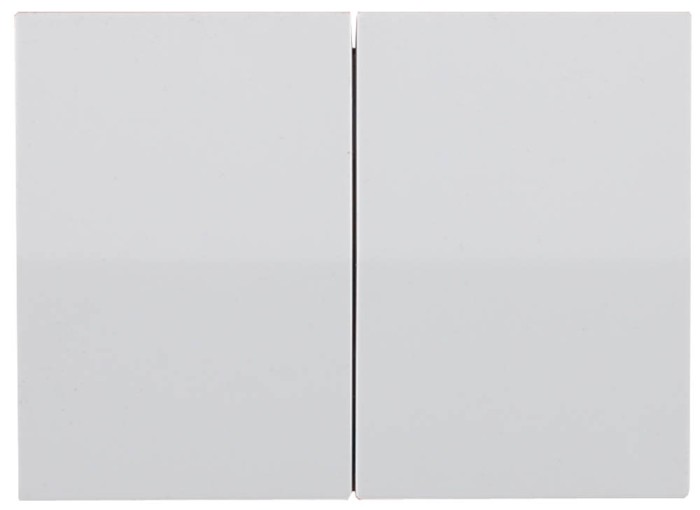 СВЕТОЗАР двухклавишный, без вставки и рамки, выключатель &quot;ЭФФЕКТ&quot; SV-54434-W