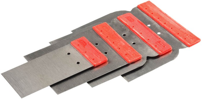 STAYER 4шт.: 50, 80, 100, 120 мм, стальные, набор шпателей ЯПОНЧИК 1011-H4