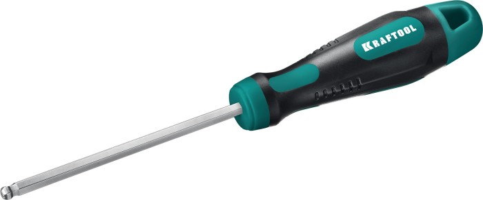KRAFTOOL HEX Ball 5х100мм, отвертка слесарная 250075-5-100