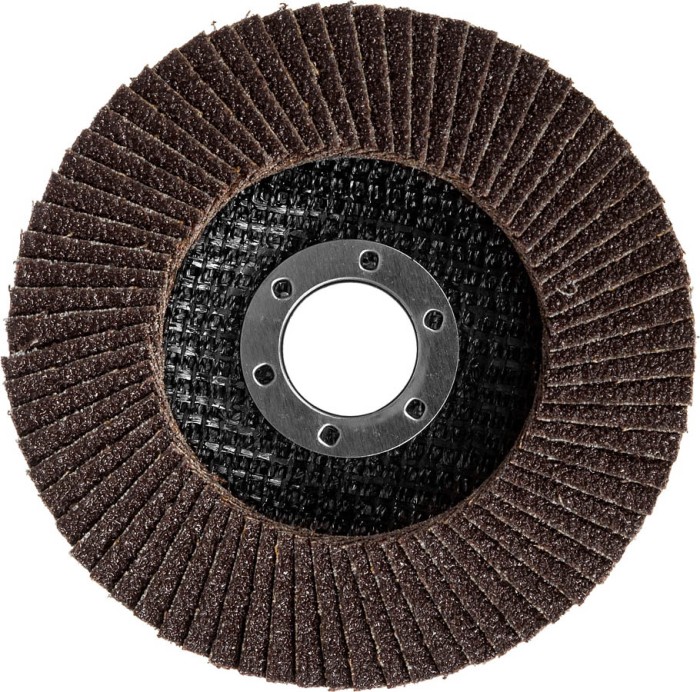 ЗУБР 115х22.2 мм, P80, круг лепестковый торцевой шлифовальный для УШМ 36590-115-80 Эксперт