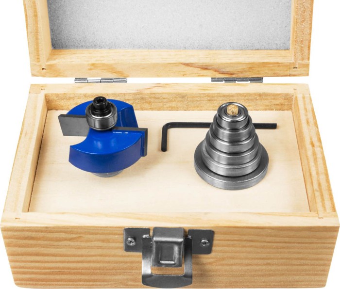 ЗУБР 38.1 x 13 мм, хвостовик 12 мм, фреза четвертная фальцевая с подшипниками 28759-38.1-H6 Профессионал