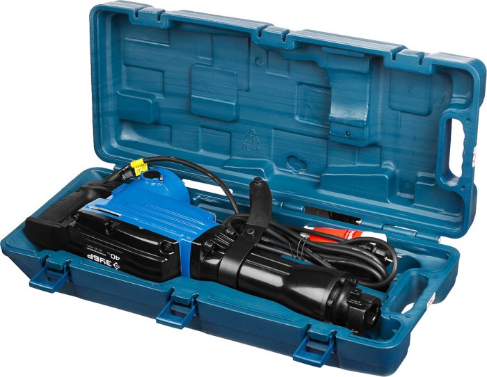 ЗУБР 1700 Вт, 1400 уд/мин, 40 Дж, кейс, бетонолом электрический ЗМ-40-1700 К Профессионал