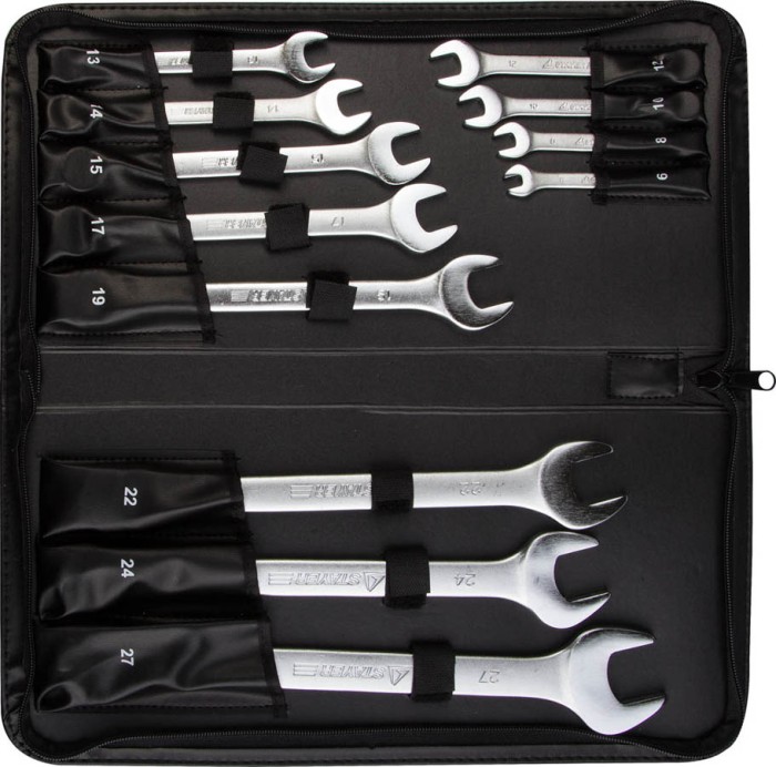 STAYER 12 шт, 6 - 27 мм, набор комбинированных гаечных ключей 2-271257-H12