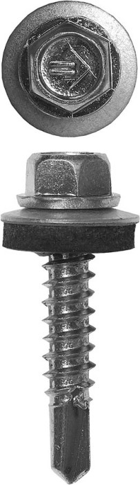 ЗУБР 38 х 5.5 мм, 1500 шт., СКМ саморезы кровельные для металлических конструкций 4-300310-55-038 Профессионал