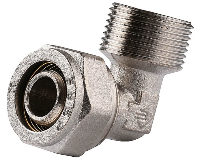 ЗУБР 1/2&quot;х20х2 мм, &quot;цанга-штуцер&quot;, уголок с наружной резьбой 51409-20-1/2