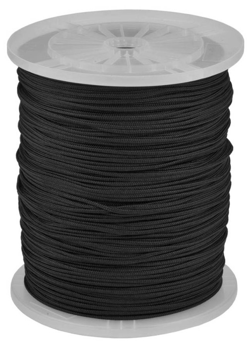 ЗУБР катушка 700 м,  5 мм, плетеный, повышенной нагрузки, без сердечника, черный, шнур полиамидный 50321-05-700