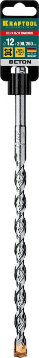 KRAFTOOL 12 х 260 мм, бур SDS-plus 29320-260-12_z02