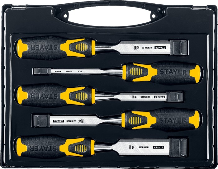 STAYER 5 шт, 6/12/16/20/25 мм, набор стамесок 18205-H5_z01 Professional