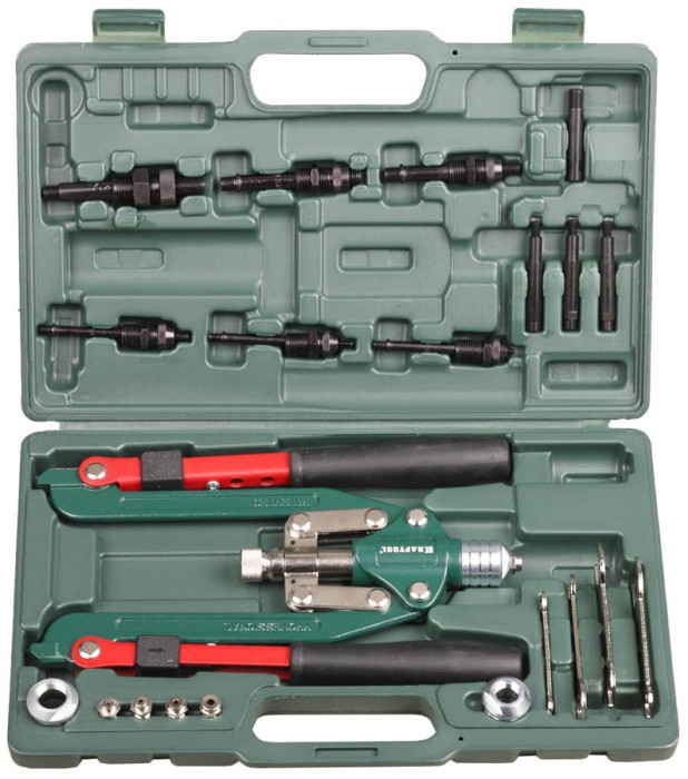 KRAFTOOL заклепки 2.4-6.4 мм, заклепочник складной RS-77 31182