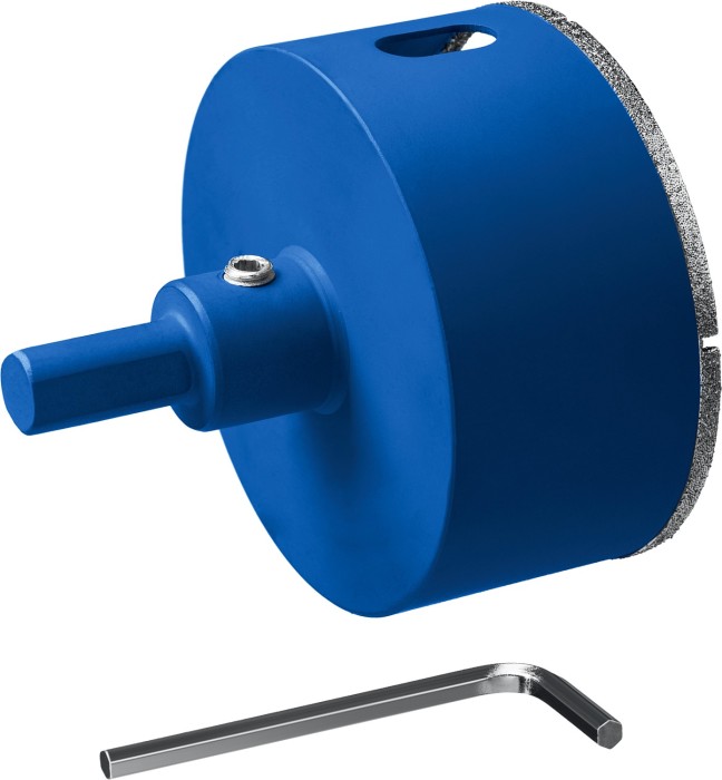 ЗУБР  АГК d 65 мм (центр. сверло, трехгр. хвост, Р60), Алмазная коронка, Профессионал (29850-65)