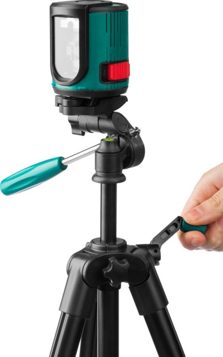 KRAFTOOL линейный лазерный нивелир со штативом и держателем в кейсе CL-20 4 34700-4 Professional