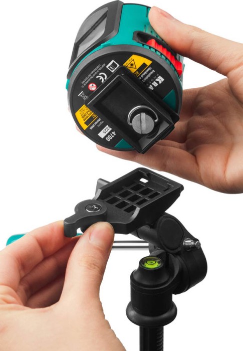 KRAFTOOL линейный лазерный нивелир со штативом и держателем в кейсе CL-20 4 34700-4 Professional