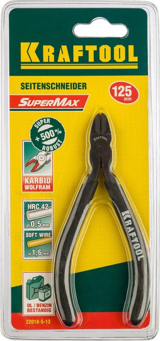 KRAFTOOL 125 мм, Cr-Mo, бокорезы 22018-5-13