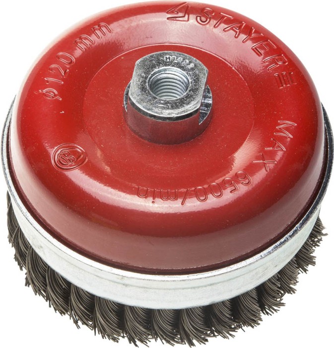 STAYER Ø 120 мм, щетка чашечная для УШМ 3527-120