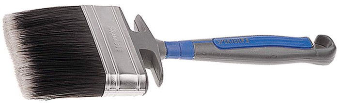KRAFTOOL 100 мм, плоская, искусственная щетина, кисть - макловица ERGO 1-01043-77
