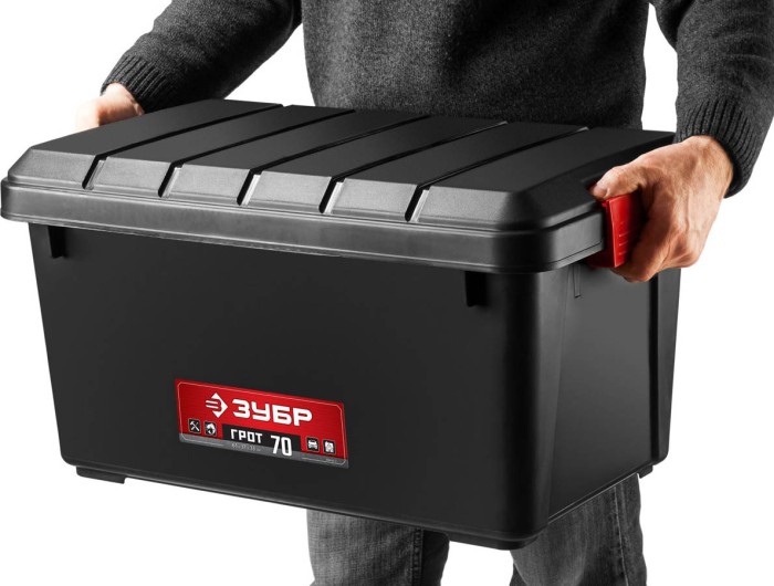 ЗУБР 610 x 370 x 330 мм (24"), пластиковый, ящик для инструментов ГРОТ-70 38184-24_z01
