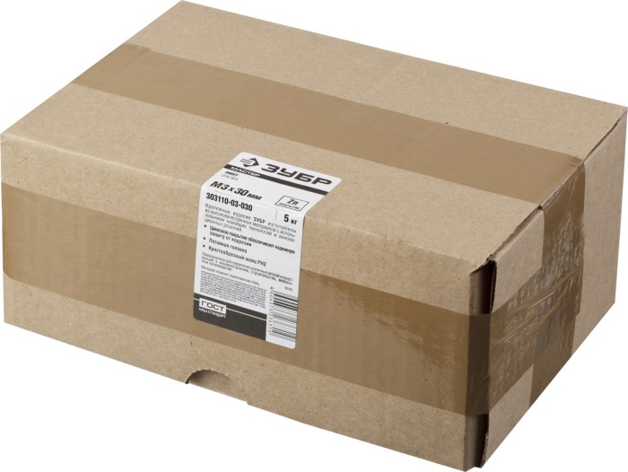 ЗУБР М3 х 30 мм, оцинкованный, винт DIN 965 303110-03-030 Мастер