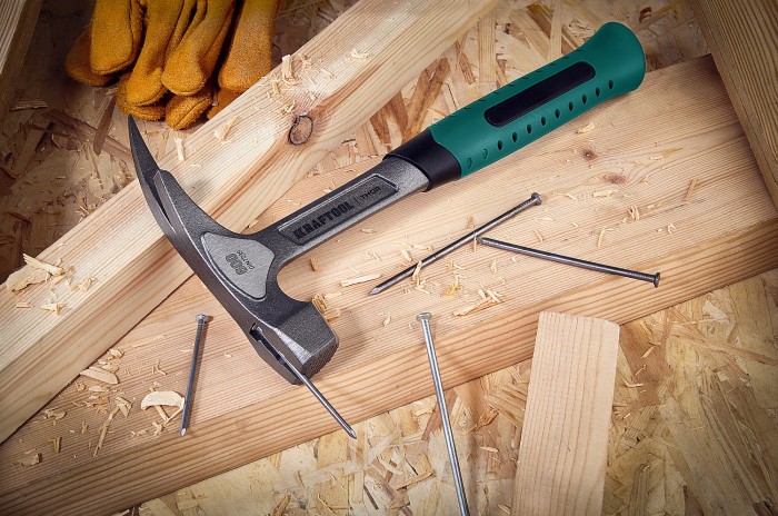 KRAFTOOL 600 г, молоток кровельщика цельнокованый THOR 20181