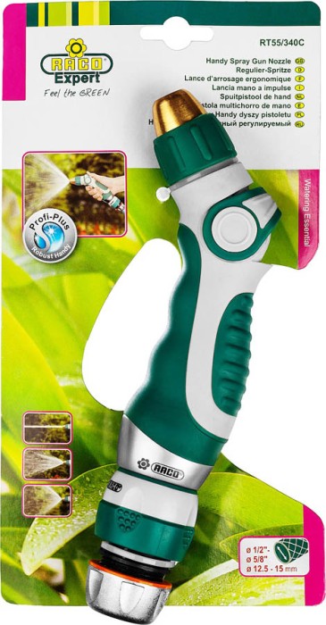 RACO плавная регулировка, с соединителем 1/2", металлический с TPR, наконечник поливочный 340C 4256-55/340C