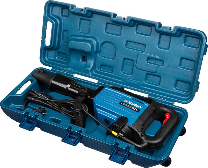 ЗУБР 2000 Вт, 1400 уд/мин, 50 Дж, кейс, бетонолом электрический ЗМ-50-2000 ВК Профессионал