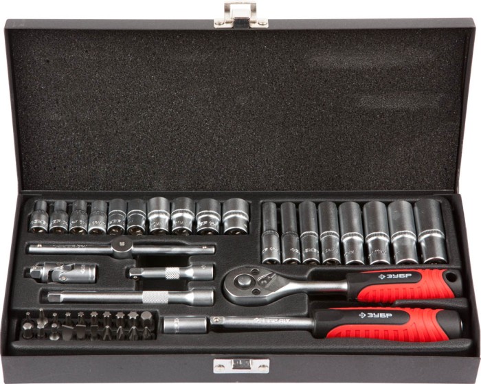 ЗУБР 45 шт., набор автомобильного инструмента 27640-H45