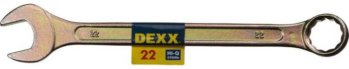 DEXX 22 мм, комбинированный гаечный ключ 27017-22