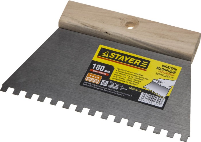 STAYER 180 мм, шпатель малярный 1025-6-18