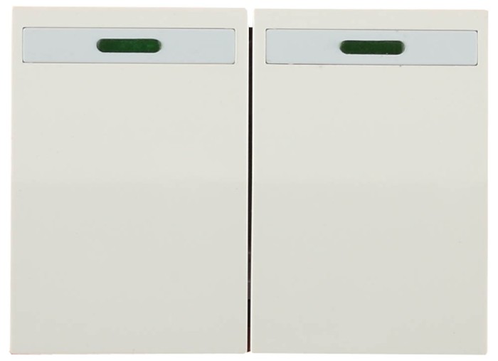 СВЕТОЗАР двухклавишный, без вставки и рамки, выключатель &quot;ЭФФЕКТ&quot; SV-54435-B