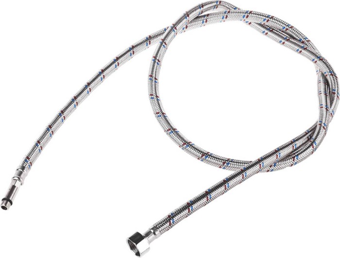 STAYER 1/2&quot;, 1.5 м, оплетка из нерж. стали, удлиненная для воды к смесителям, подводка гибкая 51017-150