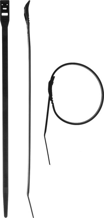 ЗУБР 280х7.6, 10 шт., хомуты нейлоновые черные, с плоским замком КОБРА 30935-76-280 Профессионал