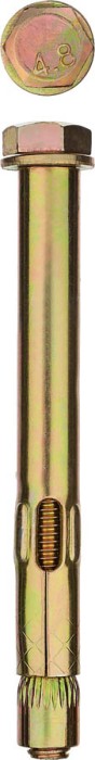ЗУБР 8x45 мм, 100 шт., желтопассивированный, болт анкерный 302312-08-045