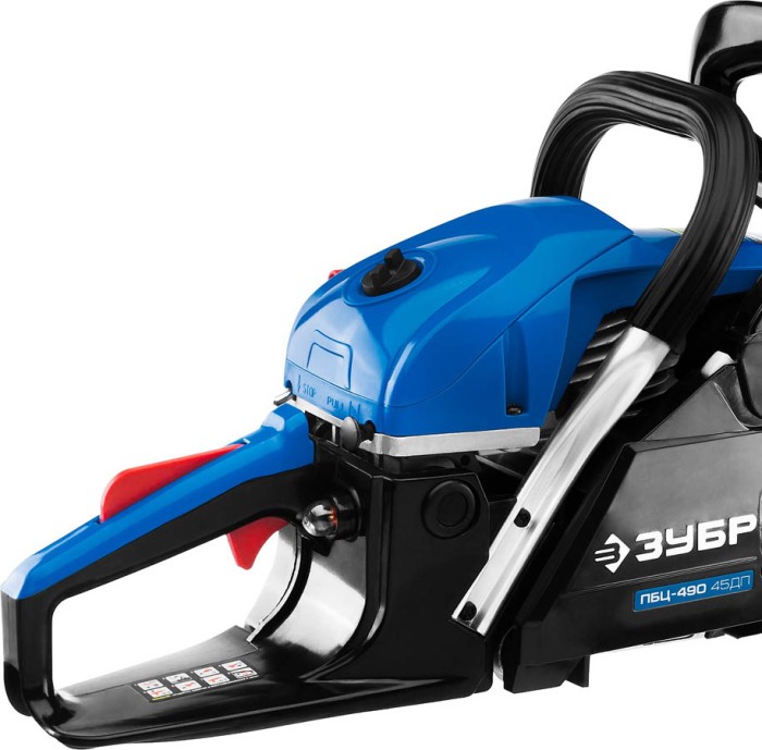 ЗУБР 2.2 кВт/3 л.с, 450 мм, пила цепная бензиновая ПБЦ-490 45ДП Профессионал