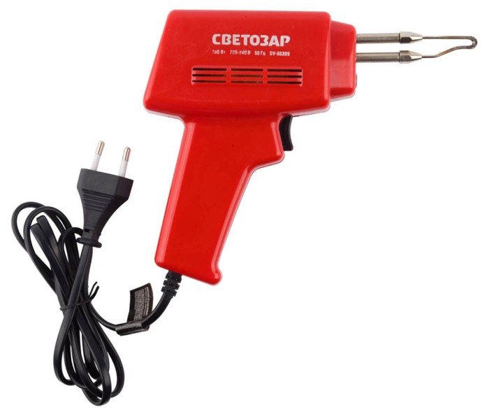 СВЕТОЗАР 100 Вт, импульсный, 220 В, паяльник электрический SV-55309