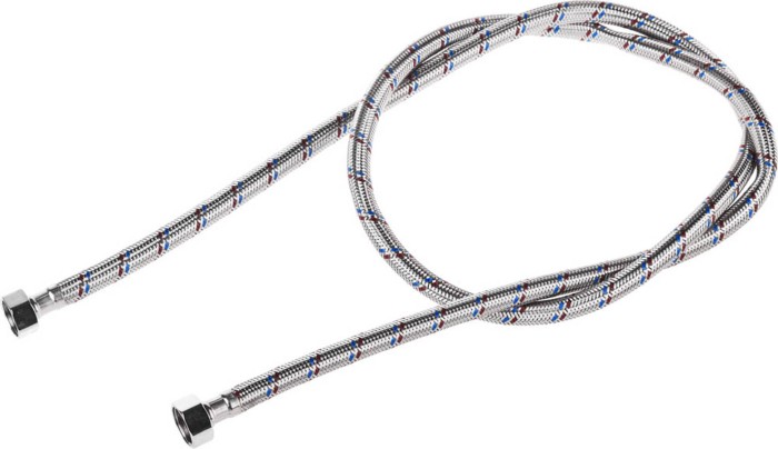 STAYER 1/2&quot;, 1.5 м, оплетка из нержавеющей стали, подводка гибкая для воды 51015-G/G-150
