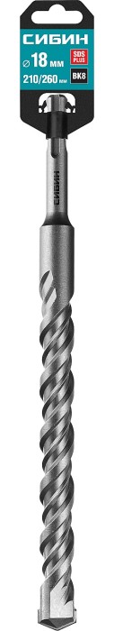 СИБИН 18 х 260 мм, бур SDS-plus 29312-260-18