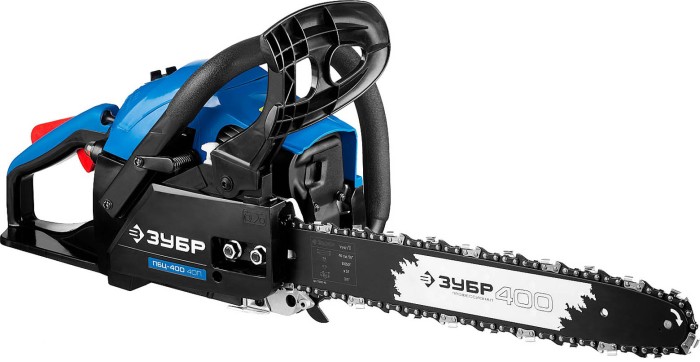 ЗУБР 1.5 кВт/2.0 л.с, 400 мм, пила цепная бензиновая ПБЦ-400 40П Профессионал
