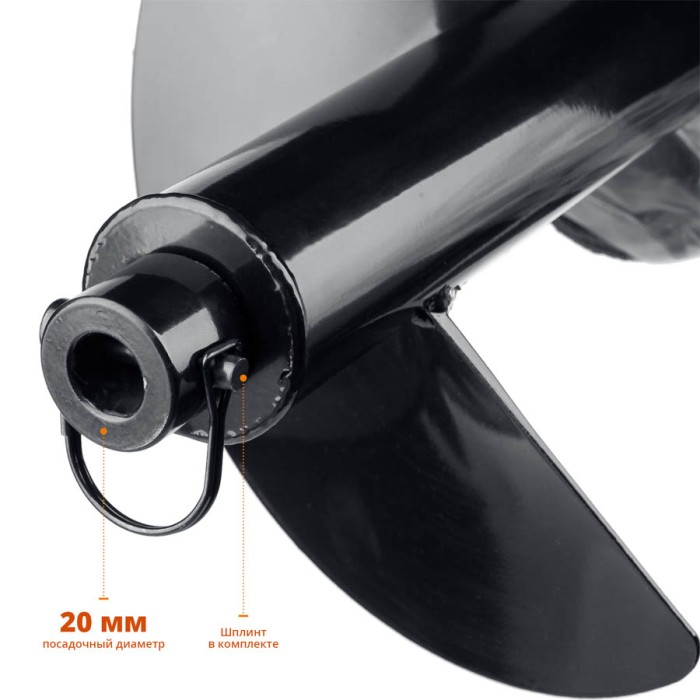 ЗУБР  d 250 мм, грунт, шнек для мотобуров (7051-25)