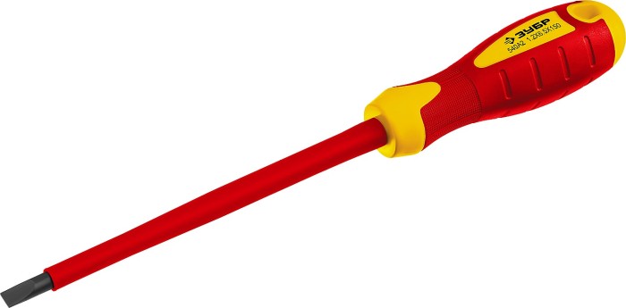 ЗУБР SL6х150 мм, отвертка диэлектрическая 25261-6.5-150_z01