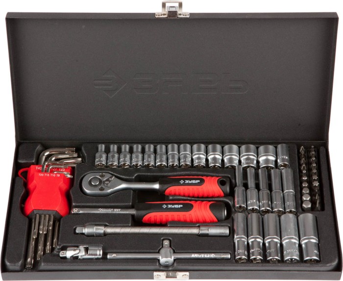 ЗУБР 57 шт., набор автомобильного инструмента 27640-H57