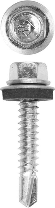 ЗУБР 38 х 6.3 мм, 1000 шт., СКМ саморезы кровельные для металлических конструкций 4-300310-63-038 Профессионал