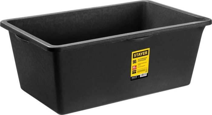 STAYER 90 л, 30x52x77 см, пластмассовый, трапециевидный, таз строительный 06099-90_z01