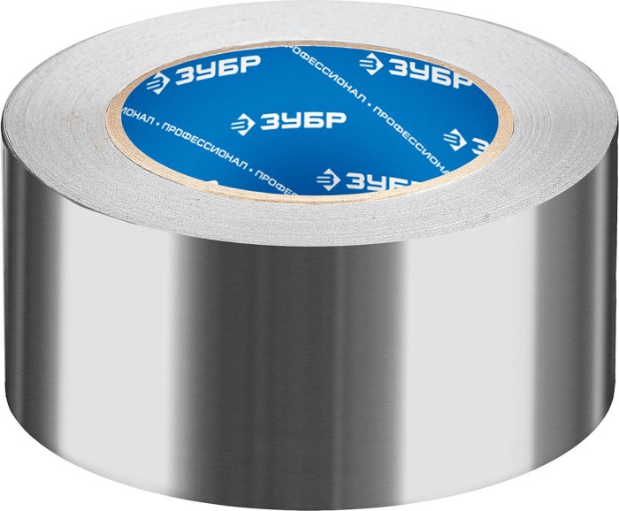 ЗУБР 50 мм х 50 м, 60 гр/м2, лента алюминиевая самоклеящаяся (скотч) 12262-50-50 Профессионал