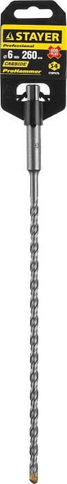 STAYER  6 x 260 мм, SDS-Plus, бур по бетону 2930-260-06_z01