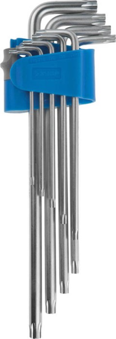 ЗУБР 9 шт., Cr-Mo, ключи имбусовые длинные 27467-H9