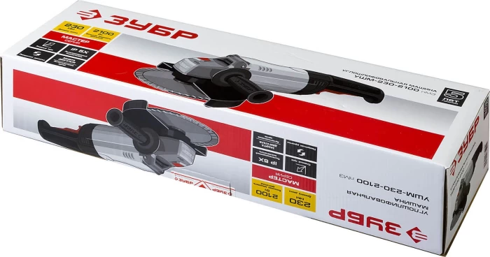 ЗУБР 2100 Вт, 230*22,2 мм, углошлифовальная машина (болгарка) УШМ-230-2100 ПМ3 Мастер