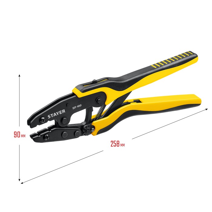 STAYER 4 матрицы, набор пресс-клещи SP-4M 45445 в сумке чехле Professional