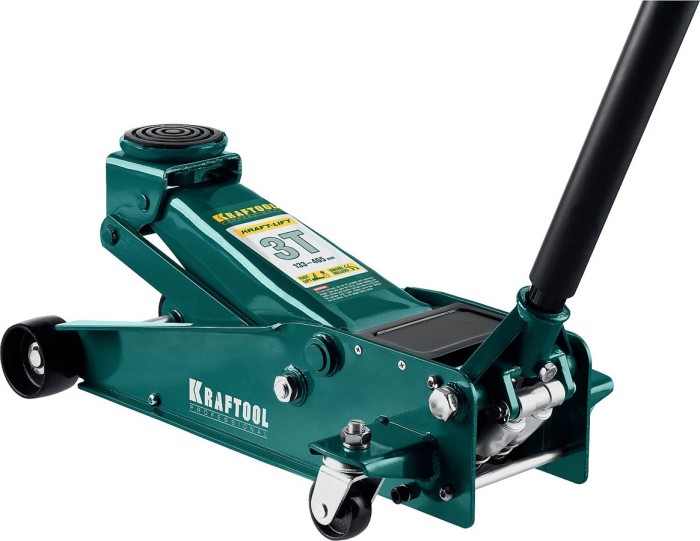 KRAFTOOL 3т, 133-465 мм, домкрат гидравлический подкатной Kraft-Lift 43450-3