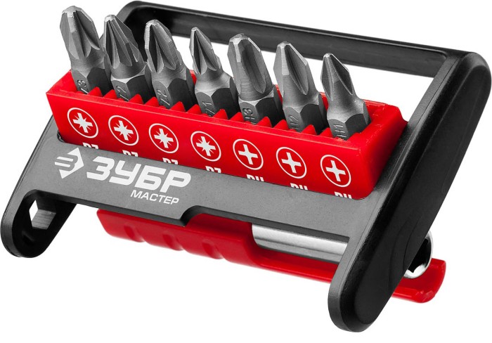 ЗУБР 8 шт., набор бит с адаптером МХ-8 26089-H8