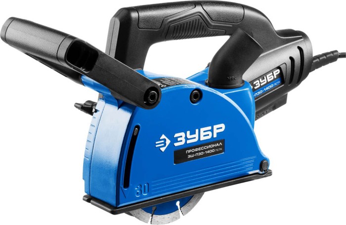 ЗУБР 1400 Вт, 8800 об/мин, 0-30 мм, кейс, штроборез электрический ЗШ-П30-1400 ПСТК Профессионал