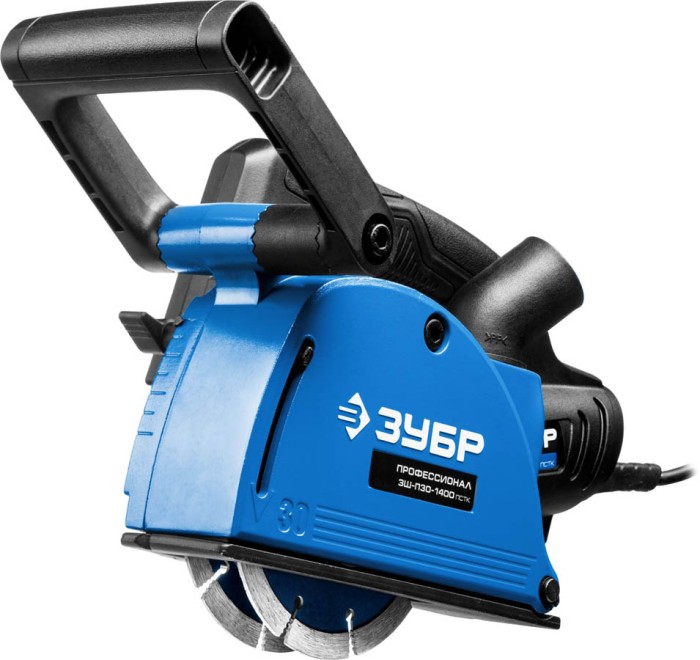 ЗУБР 1400 Вт, 8800 об/мин, 0-30 мм, кейс, штроборез электрический ЗШ-П30-1400 ПСТК Профессионал